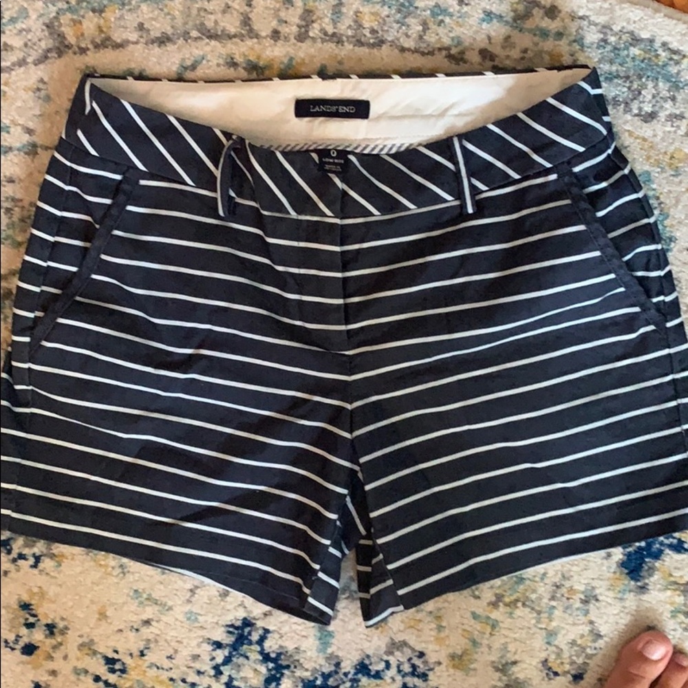 Land’s End Striped Chino Shorts